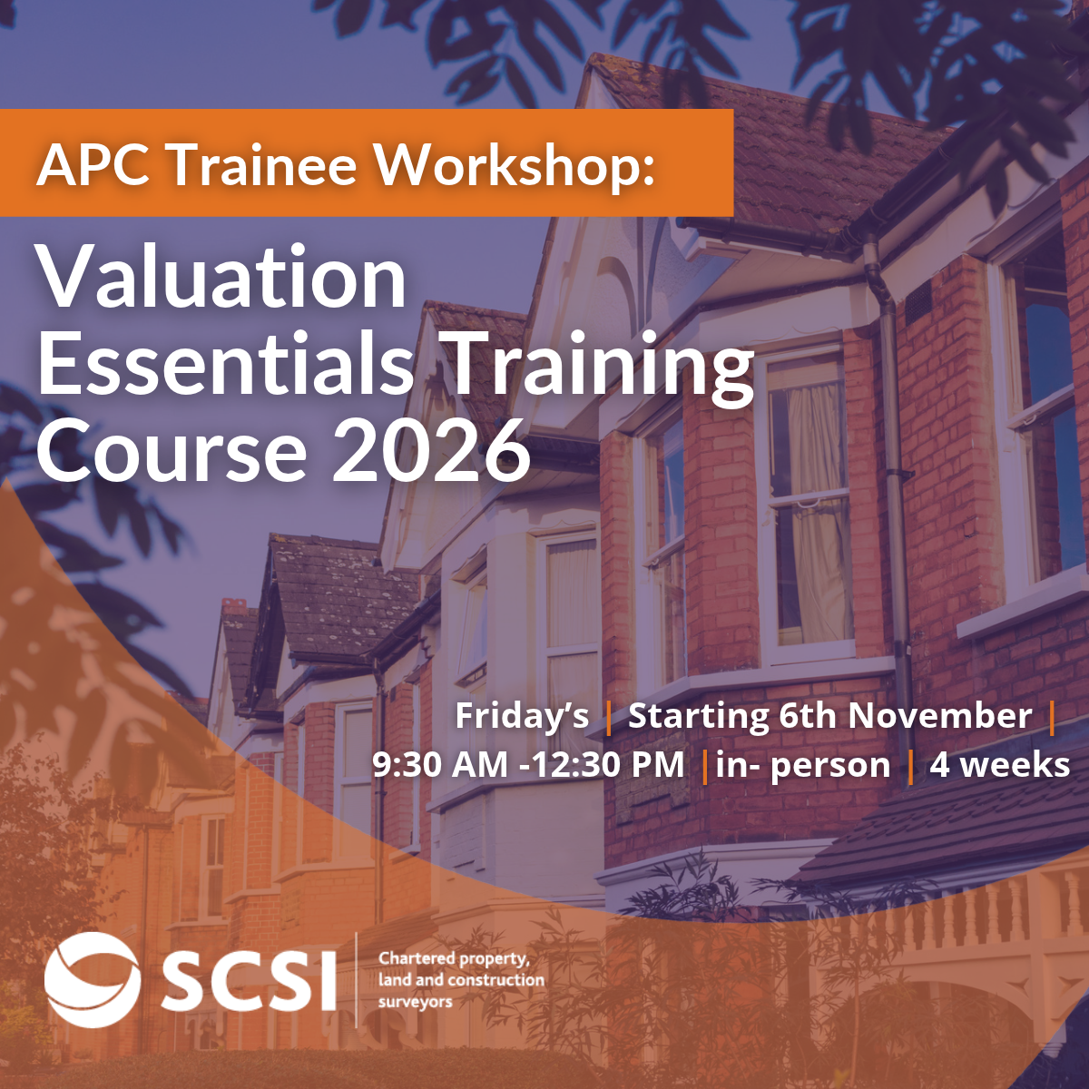 SCSI Valuation Essentials | Training Course (Nov. 2026)